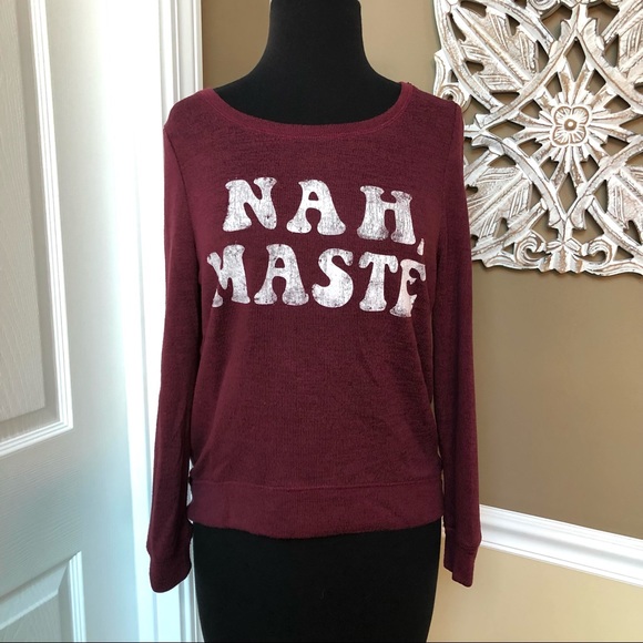 ⭐️ Fifth Sun Nah, Maste Graphic Print Lightweight Sweater - MEDIUM - Picture 1 of 11